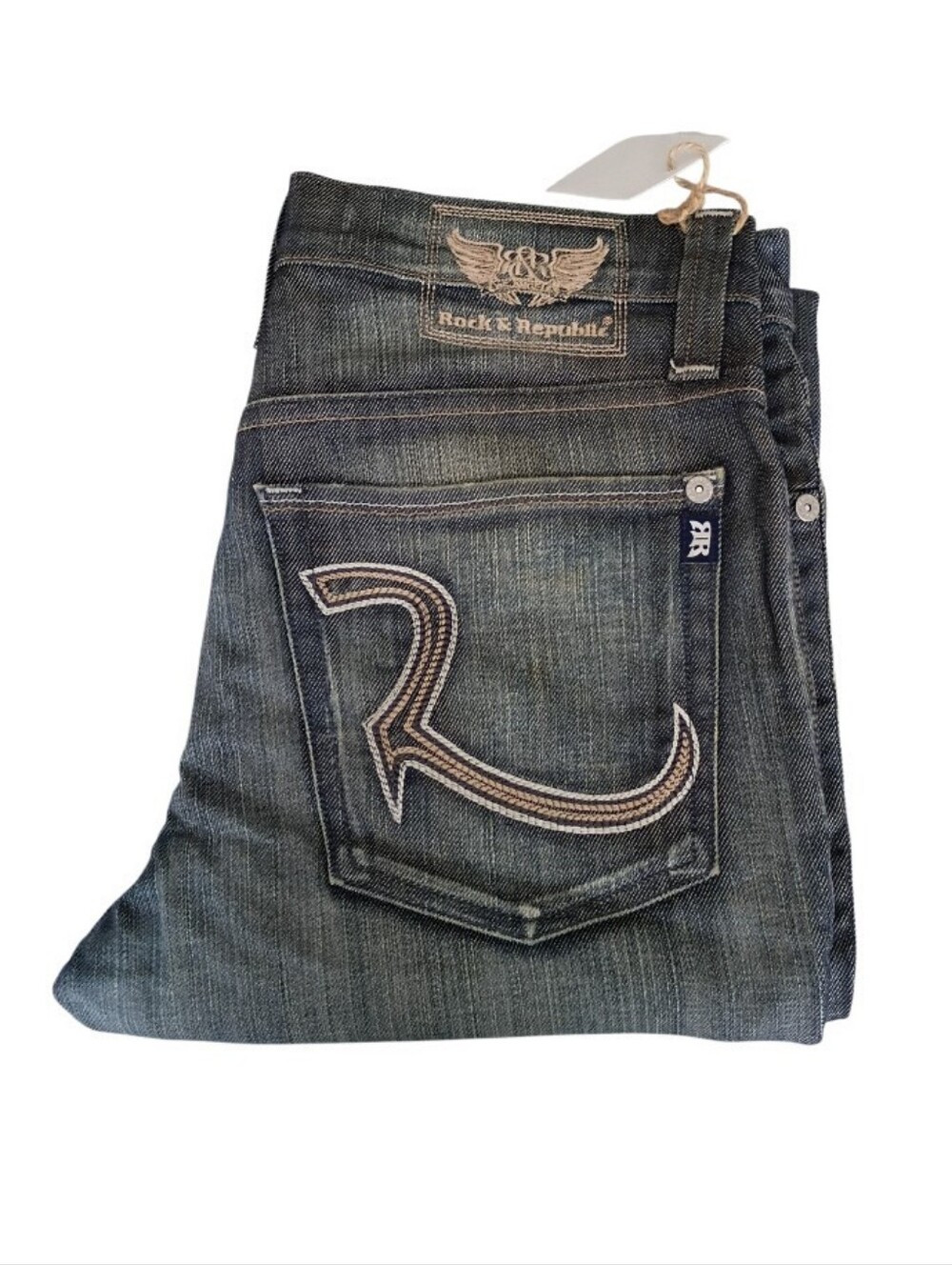 Vintage Rock & Republic Men's Neil BZ Straight Leg Jeans 32x32 Pre-owned Unworn - Picture 3 of 4